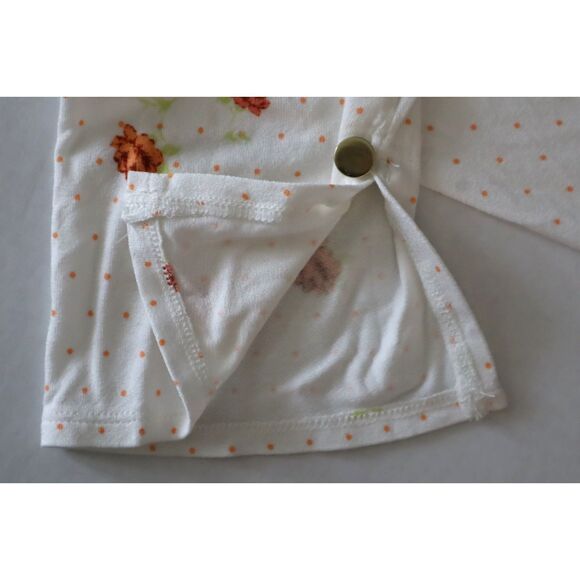 Free People OB1434208 Women Sz XS Ivory Celia Floral Square Neck L/S Dress - Picture 12 of 16